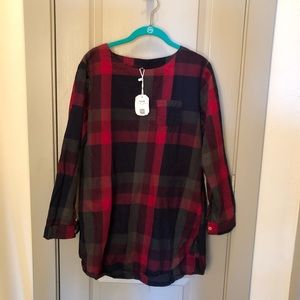 Cupshe Plaid Long shirt NEW